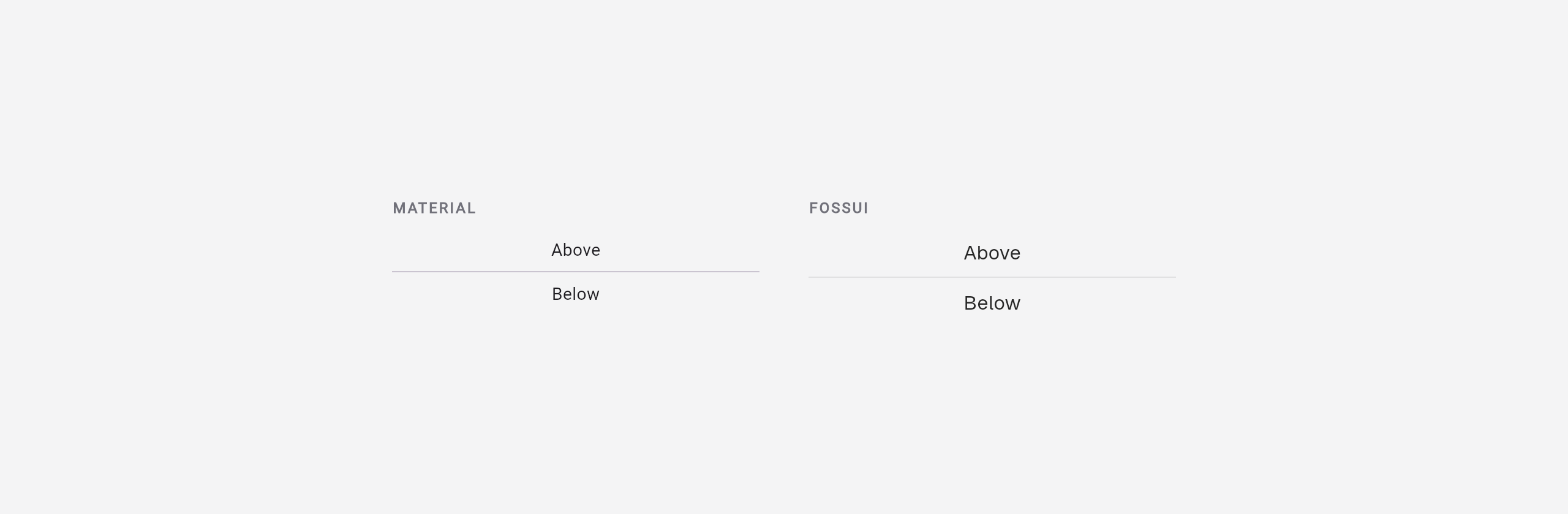 A Material divider next to a fossui separator