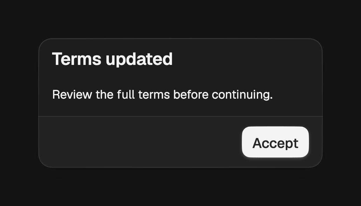 Alert dialog with content
