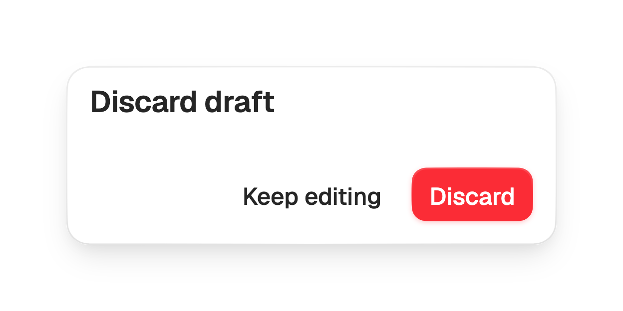 Alert dialog bare footer