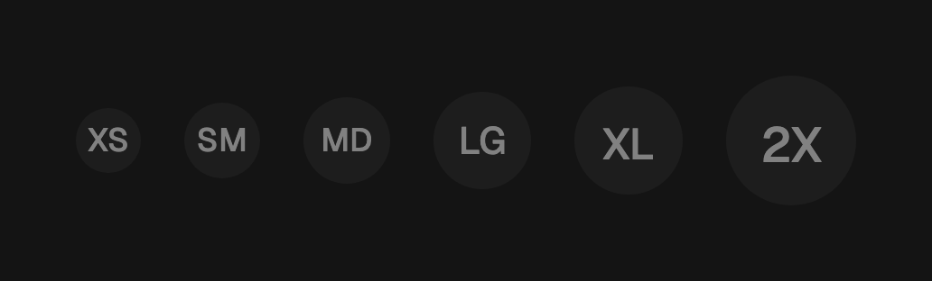 Avatar sizes