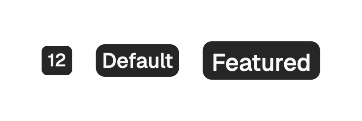 Badge sizes
