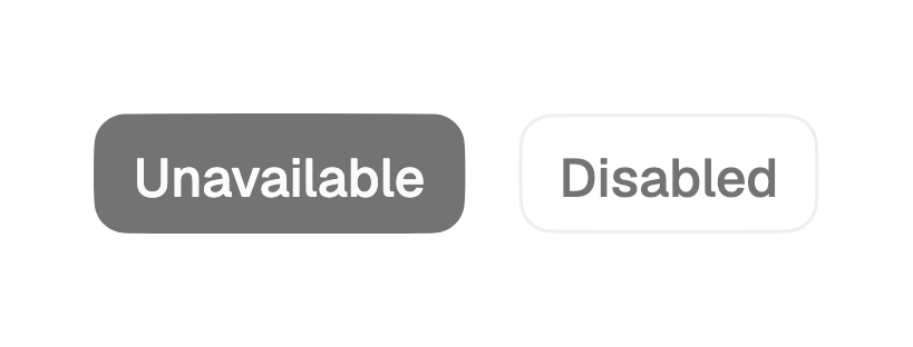 Disabled button