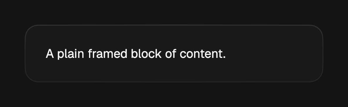 Content-only card