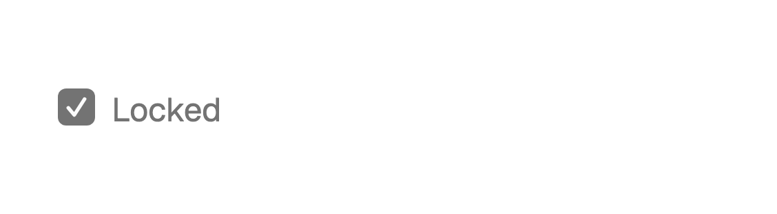 Disabled checkbox