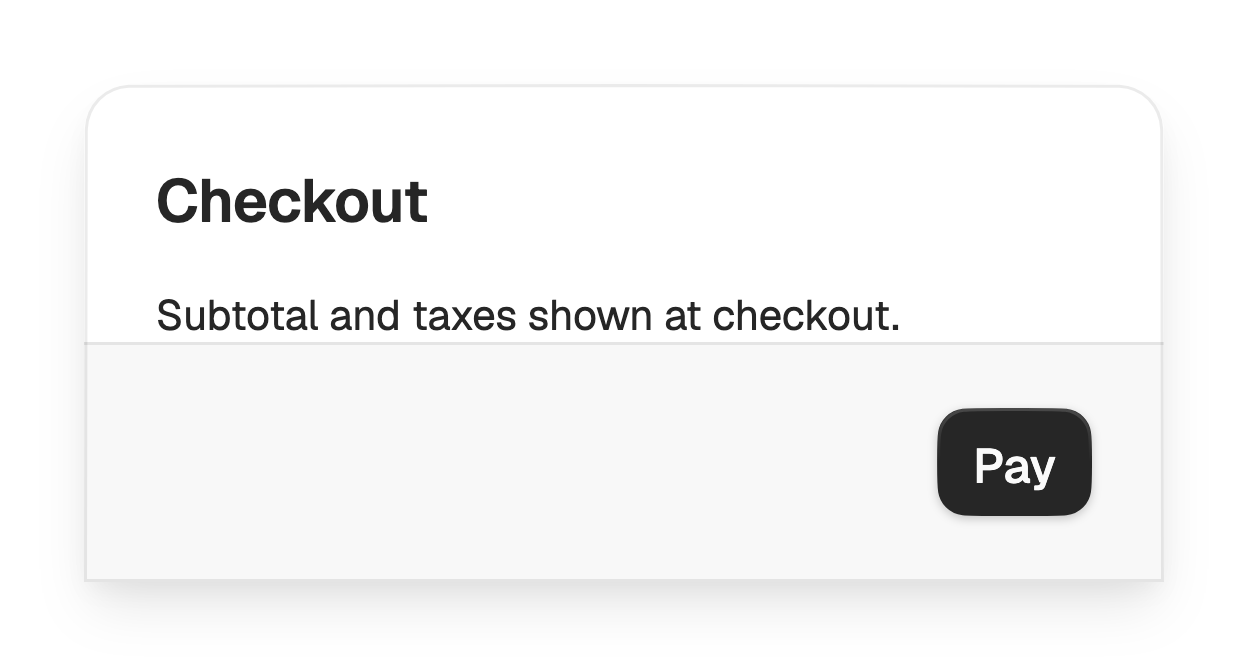 Drawer filled footer