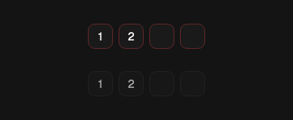 OTP field states