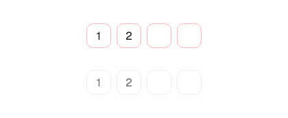 OTP field states