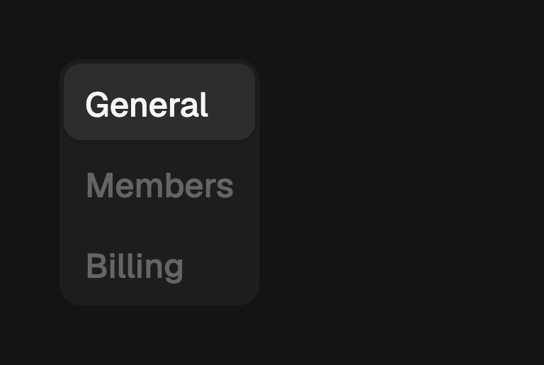 Vertical tabs