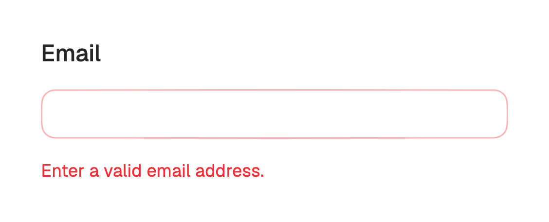 Text field error