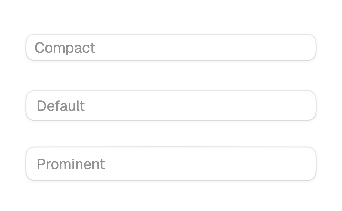 Text field sizes